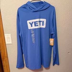 YETI Blue Graphic Hoodie